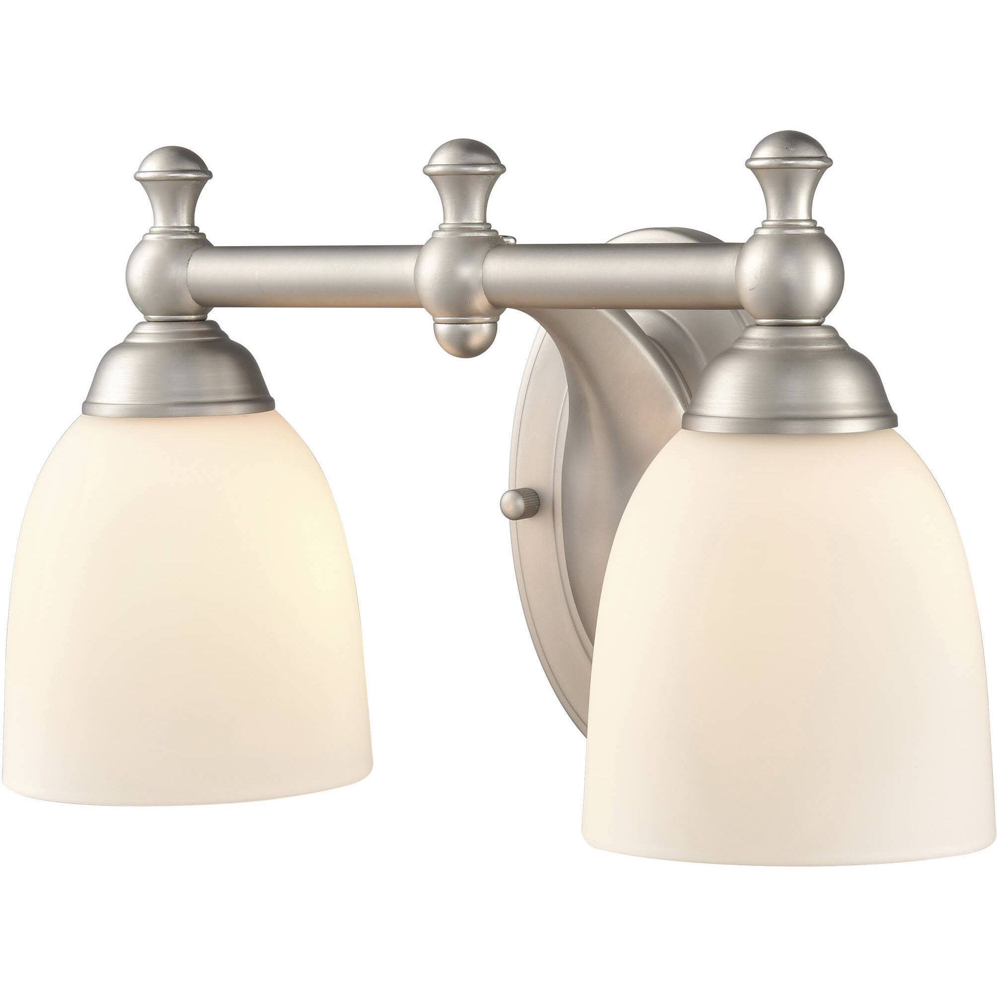 None 2 Light 13.25 inch Satin Nickel Bathroom Vanity Light Wall Light